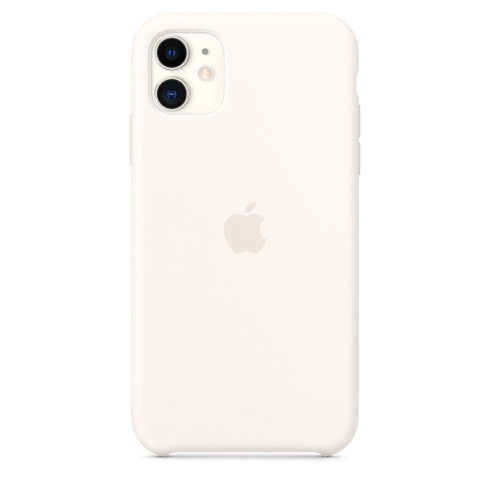 Apple Silicone Case для iPhone 11 мягкий белый фото 1
