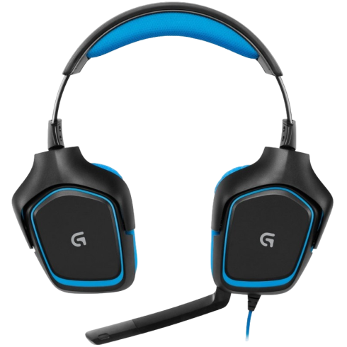 Logitech G430 черно-синий фото 2