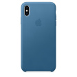 Apple Leather Case для iPhone XS Max лазурная волна фото 1