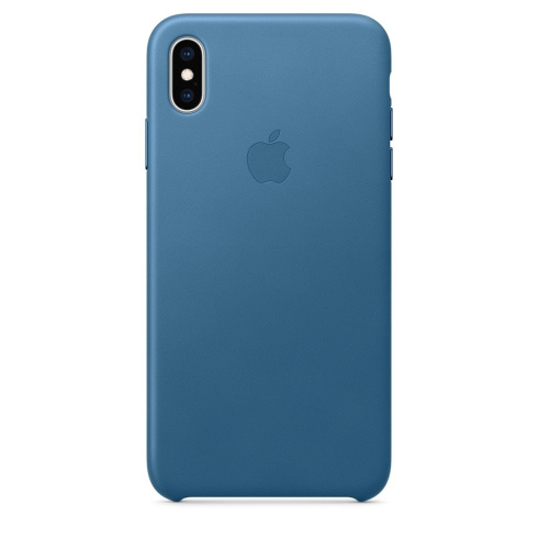 Apple Leather Case для iPhone XS Max лазурная волна фото 1