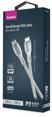 Olmio PD100 MagCable Type-C - Type-C фото 2