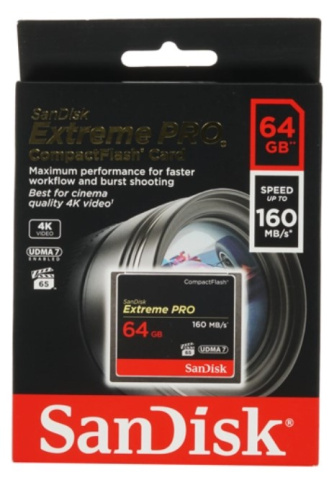 SanDisk Extreme Pro CompactFlash 64 Gb фото 2