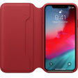 Apple Leather Folio для iPhone XS красный фото 2