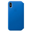 Apple Leather Folio для iPhone X синий аргон фото 1