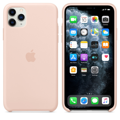 Apple Silicone Case для iPhone 11 Pro Max розовый песок фото 3