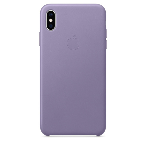 Apple Leather Case для iPhone XS Max лиловый фото 1
