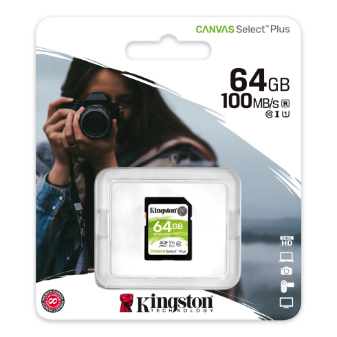 Kingston Canvas Select Plus SDHC 64GB фото 3