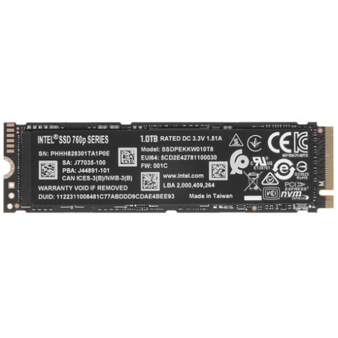 Intel 760p 1Tb фото 1