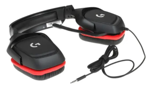 Logitech G332 черно-красный фото 4