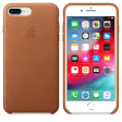 Apple Leather Case для iPhone 8 Plus / 7 Plus золотисто-коричневый фото 3