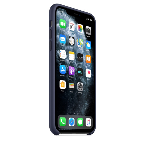 Apple Silicone Case для iPhone 11 Pro Max темно-синий фото 2