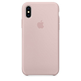 Apple Silicone Case для iPhone X розовый песок