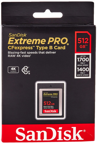 SanDisk Extreme Pro CF Express Card Type B 512GB фото 2