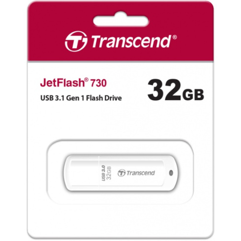 Transcend JetFlash 730 32Gb белый фото 2