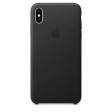 Apple Leather Case для iPhone XS Max черный фото 1