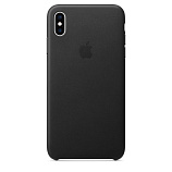 Apple Leather Case для iPhone XS Max черный