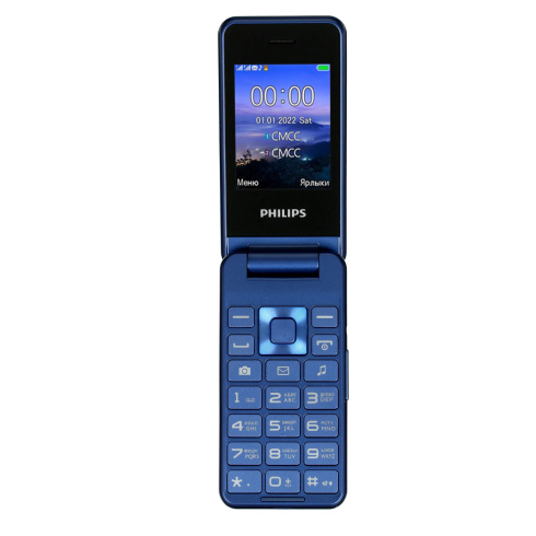 Мобильный телефон Philips Xenium E2601 синий фото 1