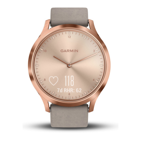 Garmin Vivomove HR Premium золотой/серый фото 2