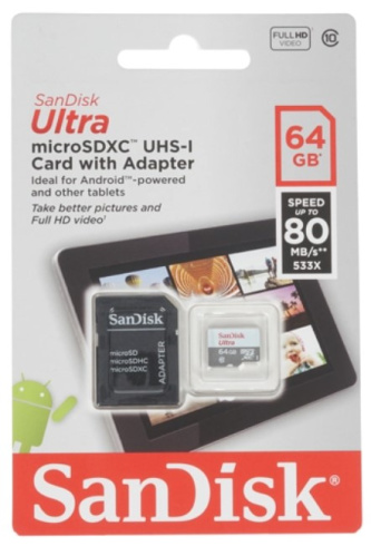 SanDisk Ultra microSDXC 64Gb фото 2