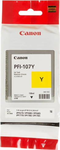 Canon PFI-107Y желтый фото 2