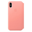 Apple Leather Folio для iPhone X бледно‑розовый фото 1