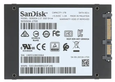 Sandisk SSD Plus 480Gb фото 2