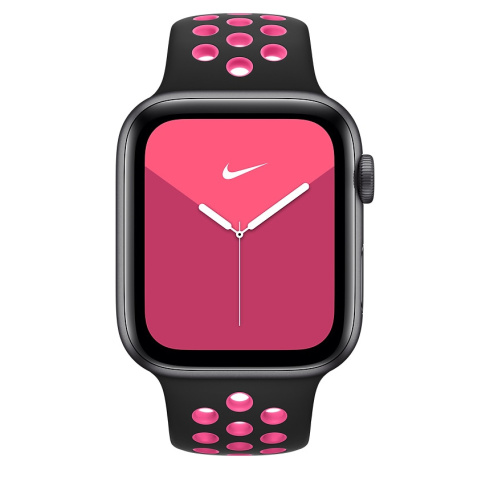 Apple Nike Sport Band 44 мм черный/розовый всплеск фото 3
