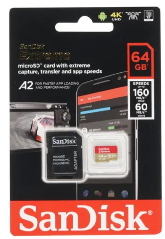 SanDisk Extreme microSDXC 64 Gb фото 2