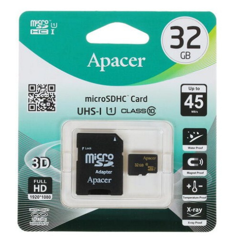 Apacer MicroSDHC 32GB фото 2