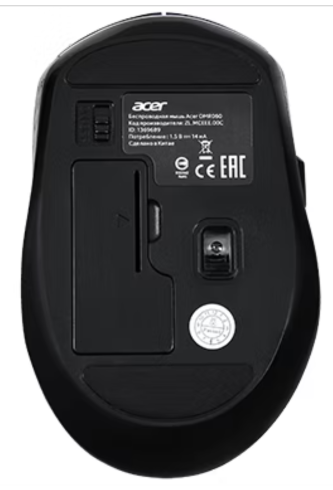 Acer OMR060 черный оптич. 1600dpi беспров. USB 6but  фото 4