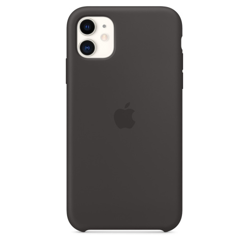 Apple Silicone Case для iPhone 11 черный фото 1