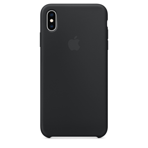 Apple Silicone Case для iPhone XS Max черный фото 1