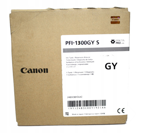 Canon PFI-1300 GY серый фото 1