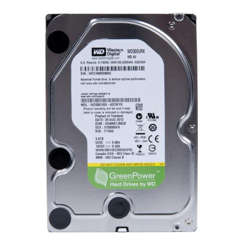 Western Digital  AV-GP 3TB фото 1
