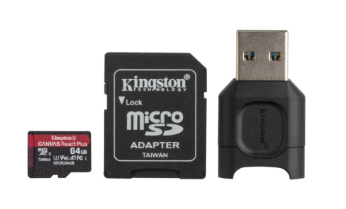 Kingston Canvas React Plus microSD 64GB фото 1