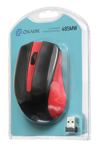 Oklick 485MW черно-красный фото 8