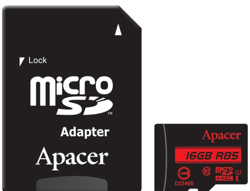 Apacer MicroSDHC 16GB фото 1