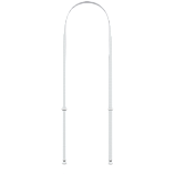 Crossbody Strap - Light Gray,Model A3555