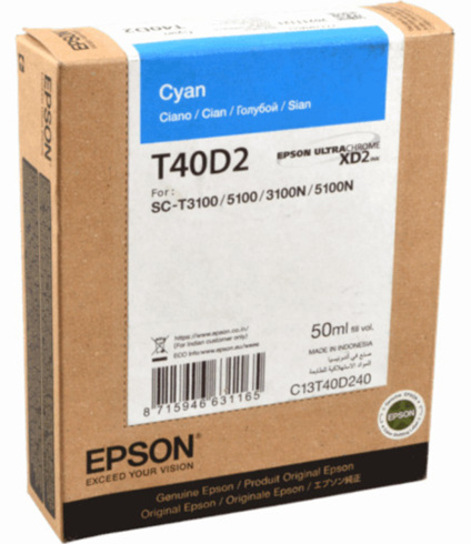 Epson T40D2 голубой фото 2