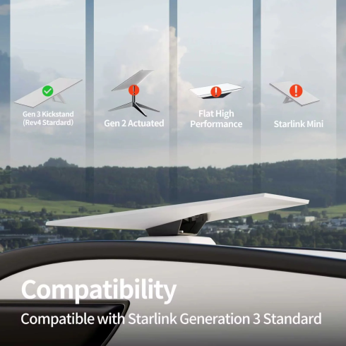 Starlink V4 Mount Mobility комплект для крепления Starlink v4 на на крышу автомобиля, автодом, прицеп, яхта фото 3