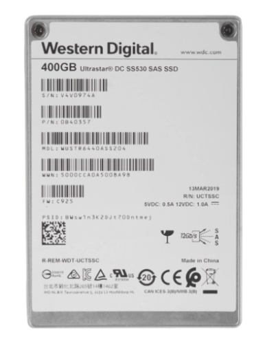 Western Digital Ultrastar DC SS530 400GB фото 1