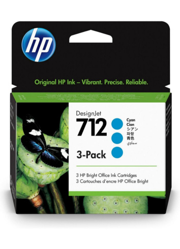 HP Europe DesignJet 3-Pack голубой фото 1