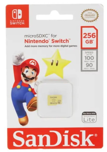 SanDisk microSDXC 256Gb for Nintendo Switch фото 2