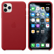 Apple Leather Case для iPhone 11 Pro Max красный фото 3