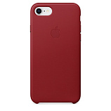 Apple Leather Case для iPhone 8 / 7 красный
