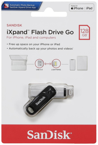 SanDisk iXpand Flash Drive Go 128GB фото 4