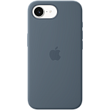 iPhone 17e Silicone Case with MagSafe - Anchor Blue,Model A3646