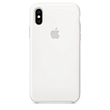 Apple Silicone Case для iPhone XS белый