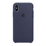 Apple Silicone Case для iPhone XS темно-синий