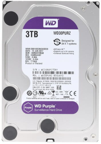 Western Digital Purple 3TB фото 1